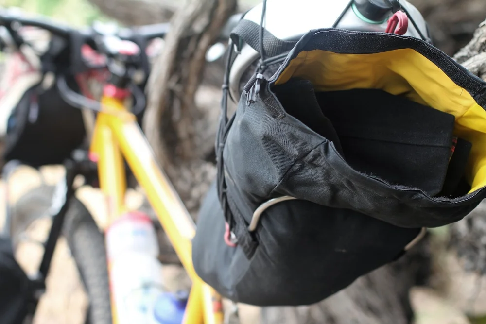 Seatpack and Pannier Backpack Set in Black - Outer Shell Bike Bags